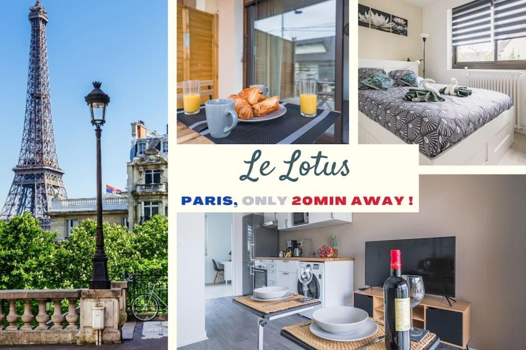 شقة Le Lotus - Self Checkin - 20Min From Paris - Free Parking Around دْراسي المظهر الخارجي الصورة